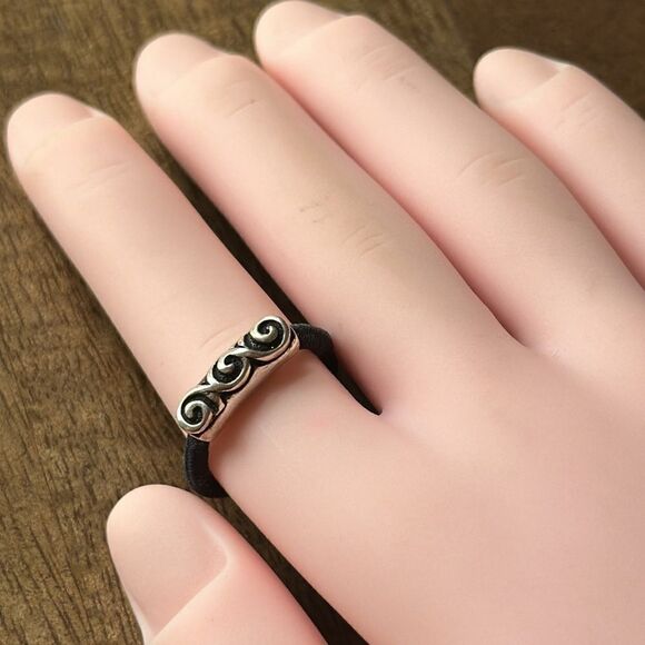 Bohemian Scroll Elastic Band Ring! - Picture 10 of 11